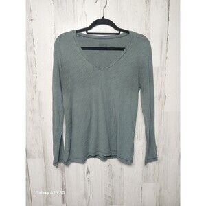 Patagonia Long Sleeve Necessity V Neck Green Size Medium